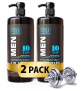 Dead Sea Collection TOP 10 ACTIVE Mens Body Wash - Pack of 2 (67.6 Fl. Oz) - 3 in 1 Body Wash for...