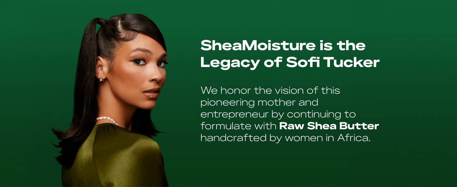 Back portrait of woman with 2 blond cornrows against green background with text.