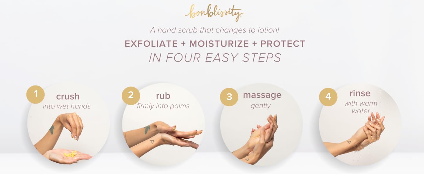 A Hand Scrub that Changes to Lotion!