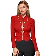 Hybrid & Company Womens Blazer Cropped Ponte Fabric Open Front Zipper Dress Jacket Casual Slim Ja...