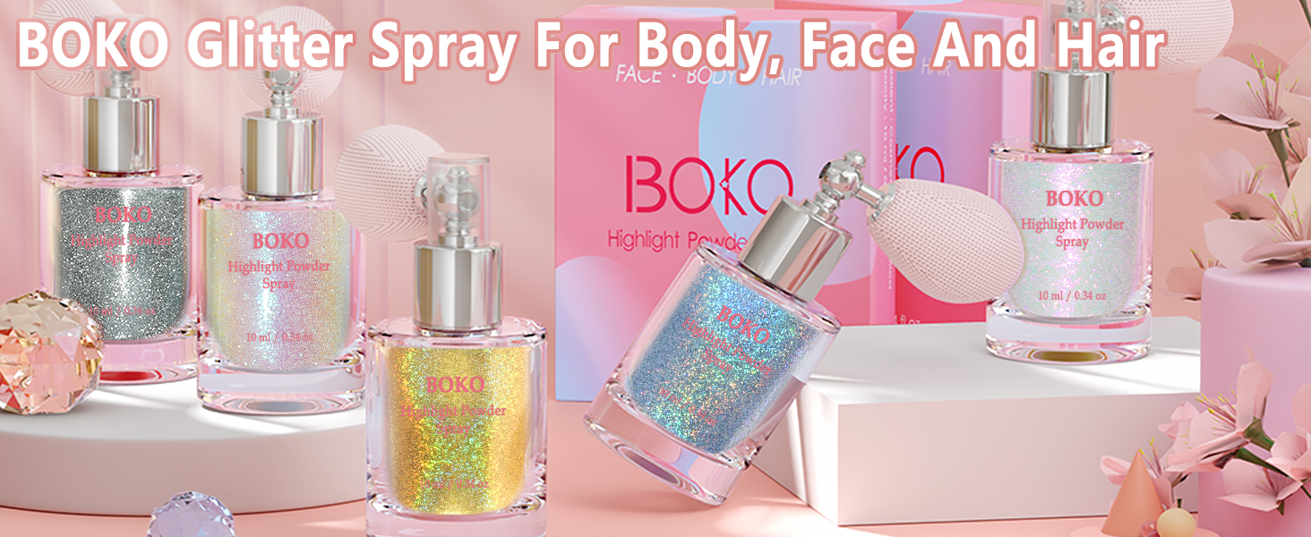 boko glitter spray