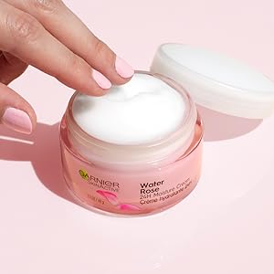 rose water hydration lightweight moisturizer cream for normal to dry skin