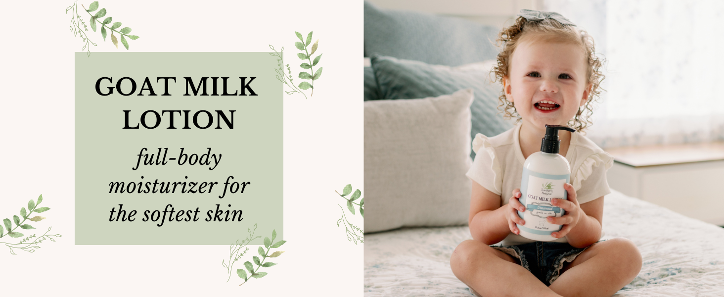 goat milk lotion natural body moisturizer kids baby women men