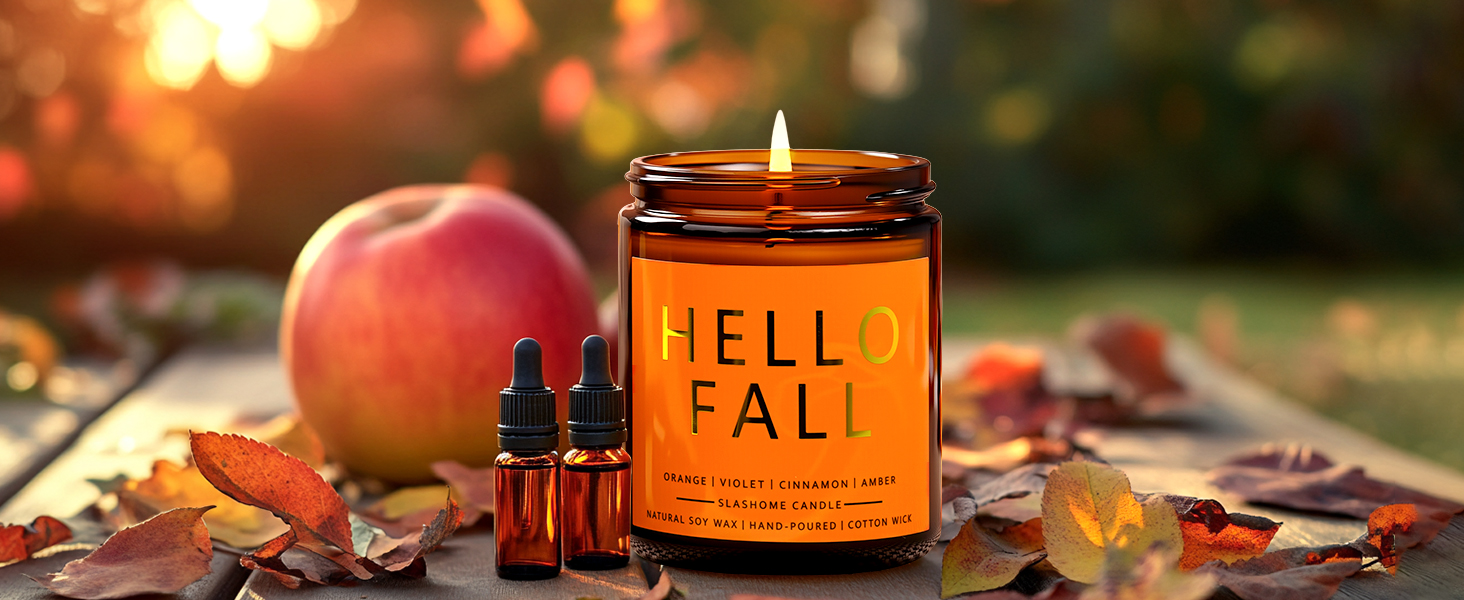 fall candles scented soy halloween holiday birthday autumn christmas tree gifts set women pumpkin