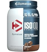 Dymatize ISO100 Hydrolyzed Protein Powder, 100% Whey Isolate, 25g of Protein, 5.5g BCAAs, Gluten ...