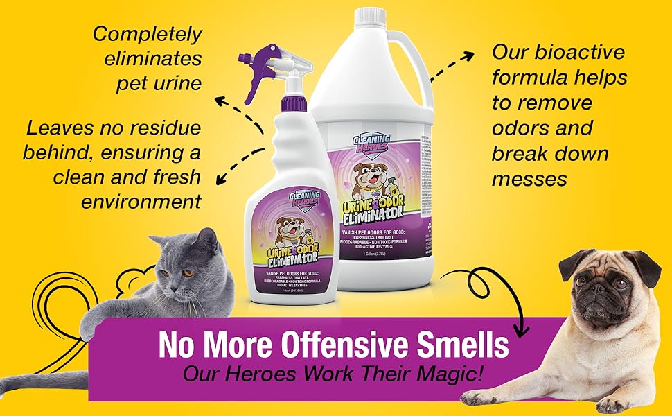 Pet odor eliminator Banner kids friendly