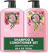 Herbal Essences Shampoo & Conditioner Set, Smooth Collection, Paraben-Free, Color-Safe, with Rose...