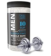 Dead Sea Collection Bath Salts for Men - Muscle Recovery Bath Soak - TOP 10 Active Mens Mineral D...