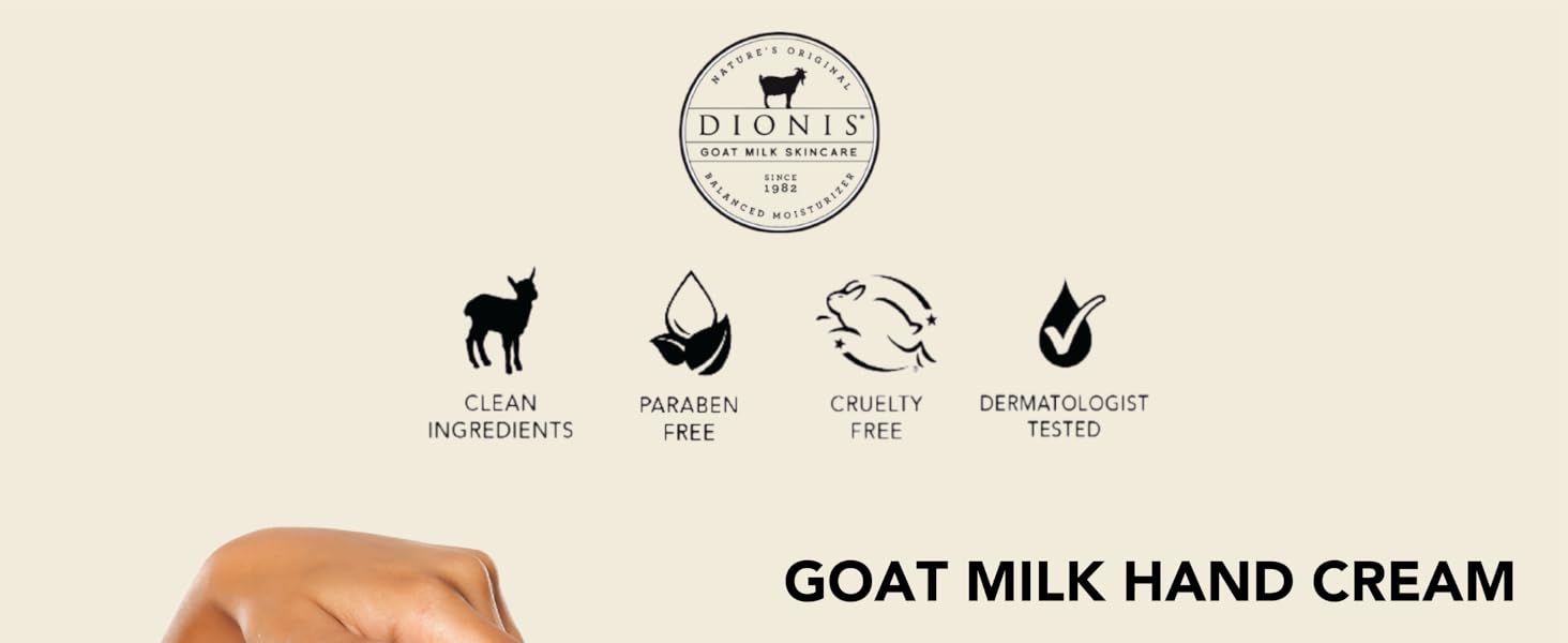 Nourishing, Moisturizing, Hydrating, Soothing, Repairing, Softening, Gentle, Goat Milk, Hand Cream