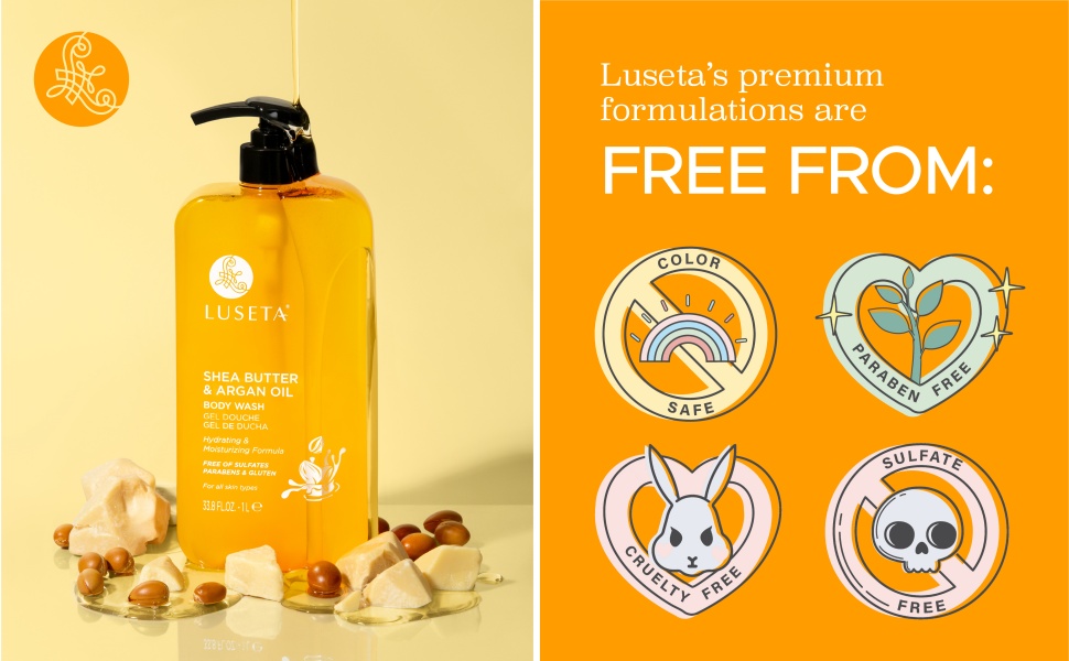 shea butter argan oil body wash