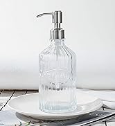 Clear Glass Soap Dispenser