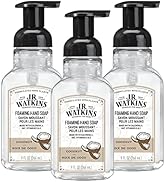 J.R. Watkins Foaming Hand Soap Pump with Dispenser, Moisturizing Hand Soap Foam, Alcohol-Free and...