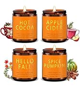 Holiday Candle Set | Christmas Gifts for Women Men | Fall and Winter Soy Candle | 4 Pack Scented ...