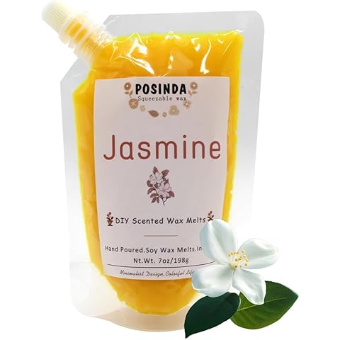 1pc Squeezable Wax Melts,Jasmine DIY Squeeze Wax Melts Highly Fragrant Handmade Soy...
