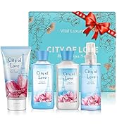 Vital Luxury Bath & Body Kit, 3 Fl Oz, Ideal Skincare Gift Home Spa Set, Includes Body Lotion, Sh...