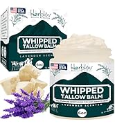 Beef Tallow Balm – Natural Grass Fed Whipped Tallow and Honey All Purpose Balm – Moisturizing Fac...