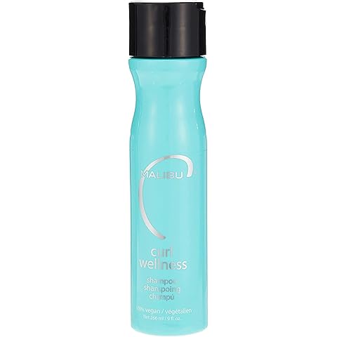 Malibu C Curl Wellness Shampoo - Cleansing Shampoo for Curly Hair to Promote Bounce & Curl Definition - Hair Care for Natural Curls, Textured Hair, and Perms