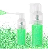 MEICOLY Green Hair Body Glitter Spray for St Patricks Day,Green Hairspray,Fine Glitter for Clothe...