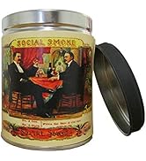 Our Own Candle Company Smoke Eliminator Scented Candle in 13 Ounce Tin with a Vintage Social Smok...