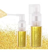 MEICOLY Gold Hair and Body Glitter Spray,Shinny Sparkle Glitter Spray for Clothes,Loose Shimmer H...