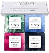 Age of Sage Galactic Natural Soap for Men - Handmade Soap Artisan Soap Gift Set - Soaps with Esse...