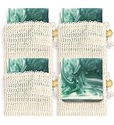 Age of Sage Natural Soap Bar w/Sisal Bag, Vegan Artisan Soap Bar Set for Men, Body Soap in Bar So...