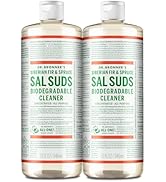 Dr. Bronner's - Sal Suds Biodegradable Cleaner (32 oz, 2-pack) - All-Purpose, Pine Cleaner for Fl...