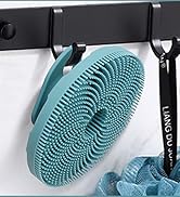 silicone body scrubber exfoliating brush soft shower bath skin care tool