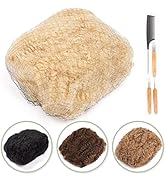 DAIXI 6 Inch 150g 613 Blonde Color Afro Kinkys Bulk Human Hair for Dreadlocks Making, Repairing a...