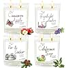 4 Pack Large Jar Candles with Double Wicks, Scented Candles for Home, 11.3oz Each, 240 Hour Burn Time, Aromatherapy Gift Set for Women, Cinnamon Apple, Lavender, Fir & Cedar, California Sage