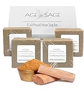 Age of Sage Handmade Natural Bar Soap Gift Set - 100% All Organic Vegan Bath Moisturizing Handmad...