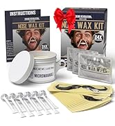 Viking Revolution Nose Hair Waxing Kit for Men - Quick Nose Wax Kit Men with 24 Nose Wax Sticks -...