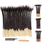 DAIXI 0.6cm Thickness 8 Inch 30 Strands #T1B/613 Blonde Tips Ombre Color 100% Real Human Hair Dre...