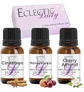 Christmas Fragrance Oil Bundle Collection - Eclectic Lady Holiday Scented Diffuser Oils Set, Cher...