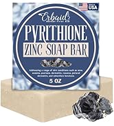 Pyrithione Zinc Soap Bar for Face & Body, 4oz | 2% ZnP Bar Soap Skin Repair Cleanser for Acne, Ro...