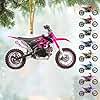 Personalized Dirt Bike Christmas Ornaments 2024 Custom Motocross Ornament Dirtbike Christmas Ornament Motorcycle Christmas Tree Ornaments Gift for Racing Lover Rider Gifts Hanging Decor Xmas (D8)