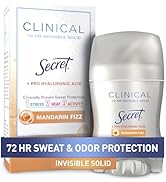 Secret Clinical Strength Antiperspirant Deodorant for Women, 3X Stress Protection, 72hr Sweat & O...