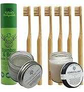Gaia Guy Sustainable Dental and Personal Care Collection: Plastic-Free Boar Bristle Toothbrush, A...