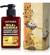 LILY SADO MILK+MANUKA Coconut Milk & Manuka Honey Gentle Gel Face Cleanser - Natural Cruelty-Fre...