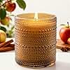 Apple & Cinnamon Scented Candle, Large Jar Aromatherapy Candle Over 60 Hours of Burn Time, Candles for Home Scented Fall Decor Home Fragrance Perfect for Gifting