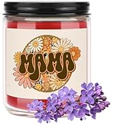 CWEGSJ Mother's Day Candle Gift from Daughter Son Mom 7oz Violet Scented Soy Candles for Home Bir...