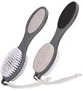 2 Pcs 4 in 1 Foot Scrubber Dead Skin Remover for Feet, Including Foot Files, Heel Scraper, Foot B...