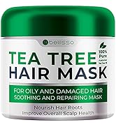 Tea Tree Oil Hair Mask - Products for Dry Damaged Hair, Deep Conditioner Treatment - Intense Hydr...