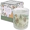 ROMIIE ZOI Christmas Scented Candle - 6oz Soy Wax Candle for Decoration, Winter Candle, Infused with Winter Pine Aroma - Cream & Green Gift Box Packaged for Holiday Season Gift