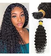 Smartinnov Curly I Tip Hair Extensions Remy Hair Deep Wave 14Inch Bundles Pre Bonded Keratin Huma...