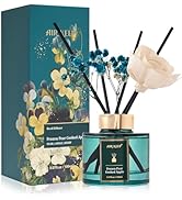 Airkeep Flower Reed Diffusers Set, 5.07 oz Pear/Apple/Berry Scented Oil Diffuser with 8 Reed Stic...
