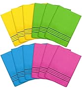 Tatuo 12 Pieces Korean Exfoliating Mitt Glove Italy Towel Body Skin Scrubber Exfoliating Scrubber...