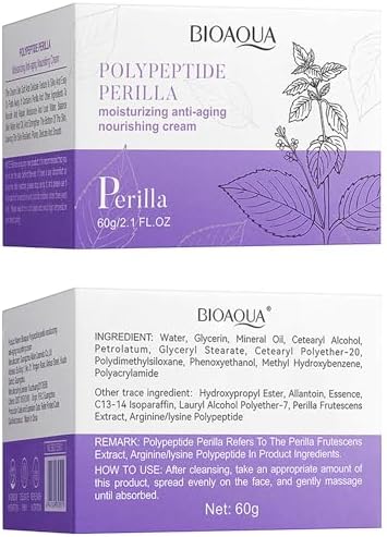 BIOAQUA Polypeptide Perilla Moisturizing Anti-Aging Nourishing Cream Soft Delicate Texture 60g / 2.1fl.oz