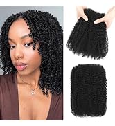 Geogroket Afro Kinkys Bulk Human Hair 30g/Pack for Mini Twist, Braiding Hair for Dreadlocks, Loc ...