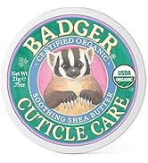 Badger Organic Cuticle Care Balm - Natural Nail Care Cream with Shea Butter, Vitamin-Rich Seabuck...